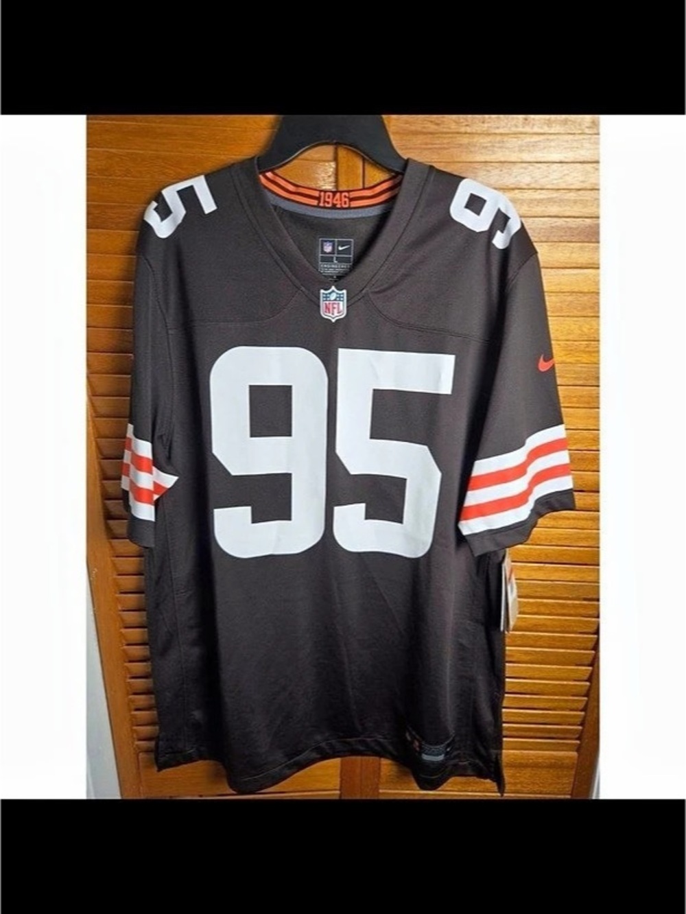 Cleveland Browns Myles Garrett Nike Home Game Jersey Mens Large